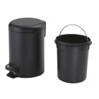 Gedy Kubełek na śmieci 5 l czarny mat 2709/CZAR