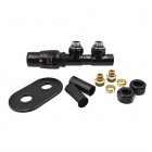 Vario Term All in One zestaw zaworów termostatyczny czarny mat lewy ATSGS0224CFK/L(PEX)