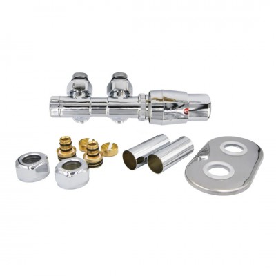 Vario Term Twins All in One zestaw zaworów termostatyczny chrom prawy ATSGS0202CFK/P(PEX)
