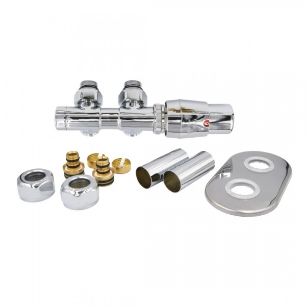 Vario Term Twins All in One zestaw zaworów termostatyczny chrom prawy ATSGS0202CFK/P(PEX)