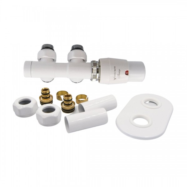 Vario Term Twins All in One zestaw zaworów termostatyczny biały prawy ATSGS0206CFK/P