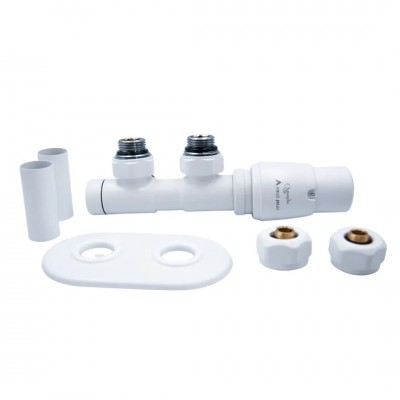Vario Term Twins All in One zestaw zaworów termostatyczny biały matowy prawy ATSGS0221CFK/P(PEX)
