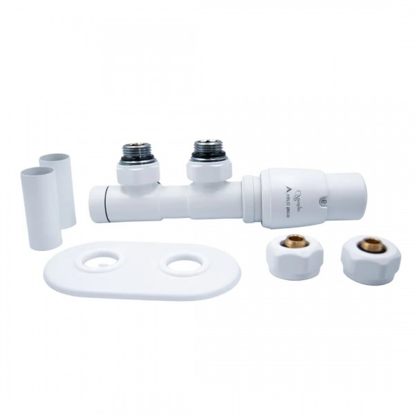 Vario Term Twins All in One zestaw zaworów termostatyczny biały matowy prawy ATSGS0221CFK/P(PEX)
