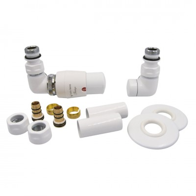 Vario Term All in One zestaw zaworów termostatyczny lewy biały AVIGS0206CFK/L(PEX)