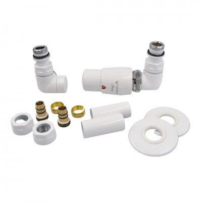Vario Term All in One zestaw zaworów termostatyczny prawy biały AVIGS0206CFK/P(PEX)