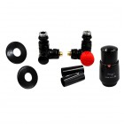 Vario Term All in One zestaw zaworów termostatyczny prawy czarny AVIGS0213CFK/P(PEX)