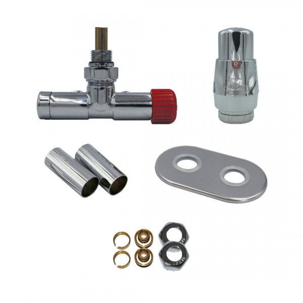 Vario Term Unico All in One zestaw zaworów termostatyczny chrom prawy AUGS0202CFK/P(PEX)