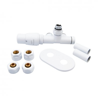 Vario Term Unico All in One zestaw zaworów termostatyczny biały lewy AUGS0206CFK/L(PEX)