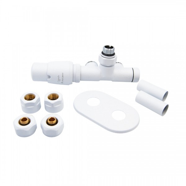 Vario Term Unico All in One zestaw zaworów termostatyczny biały lewy AUGS0206CFK/L(PEX)