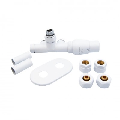Vario Term Unico All in One zestaw zaworów termostatyczny biały prawy AUGS0206CFK/P(PEX)