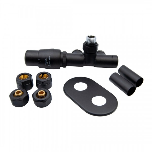 Vario Term Unico All in One zestaw zaworów termostatyczny czarny matowy lewy AUGS0224CFK/L(PEX)