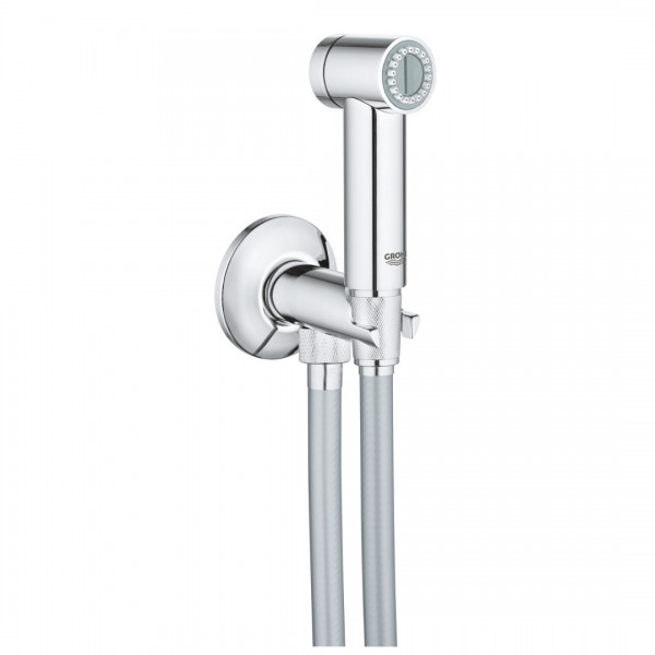 Grohe Sena zestaw bidetta z przyłączem kątowym i uchwytem na słuchawkę chrom 26332000