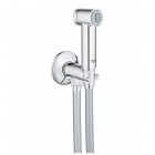 Grohe Sena zestaw bidetta z przyłączem kątowym i uchwytem na słuchawkę chrom 26332000