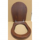 OUTLET Kerasan Retro deska WC orzech włoski zawiasy chrom 109040