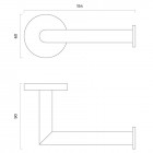 Oltens Gulfoss uchwyt na papier toaletowy chrom 81102100