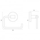 Oltens Gulfoss uchwyt na papier toaletowy chrom 81103100