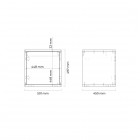 Oltens Hedvig szafka 50 cm podumywalkowa wisząca z półką biały połysk/dąb naturalny 60203060