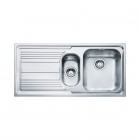 Franke Logica Line LLX 651 zlewozmywak stalowy 100x50 cm komora z prawej jedwab 101.0085.812