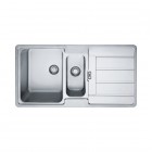 Franke Hydros HDX 654 zlewozmywak stalowy 96,5x51 cm odwracalny jedwab 101.0320.862