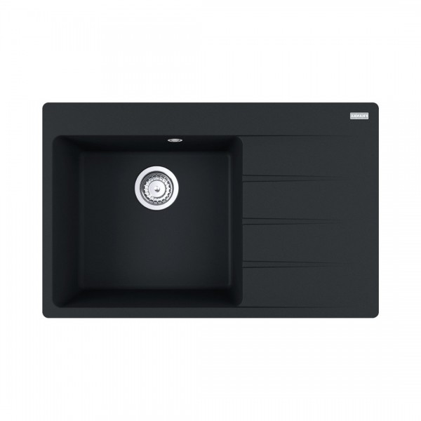 Franke Centro CNG 611-78 TL zlewozmywak 78x50 cm komora z lewej Fragranit+ czarny mat 114.0633.145