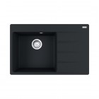 Franke Centro CNG 611-78 TL zlewozmywak 78x50 cm komora z lewej Fragranit+ czarny mat 114.0633.145