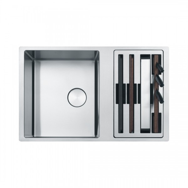 Franke Box Center BWX 120-41-27 zlewozmywak stalowy 82x52 cm z akcesoriami jedwab 122.0617.527