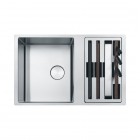 Franke Box Center BWX 120-41-27 zlewozmywak stalowy 82x52 cm z akcesoriami jedwab 122.0617.527