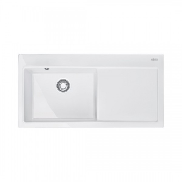 Franke Mythos MTK 611-100 zlewozmywak ceramiczny 100x51 cm komora z lewej biały polarny 124.0379.851