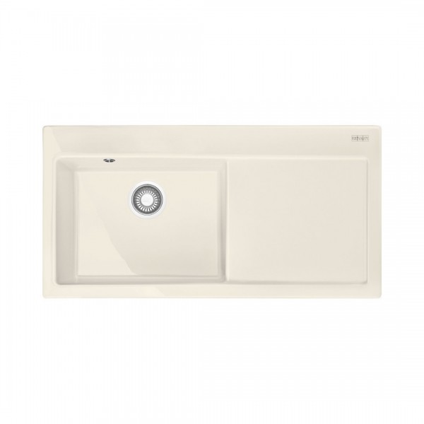 Franke Mythos MTK 611-100 zlewozmywak ceramiczny 100x51 cm komora z lewej kremowy 124.0379.853