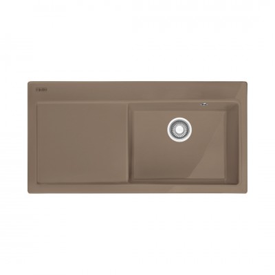 Franke Mythos MTK 611-100 zlewozmywak ceramiczny 100x51 cm komora z prawej cappuccino 124.0379.854
