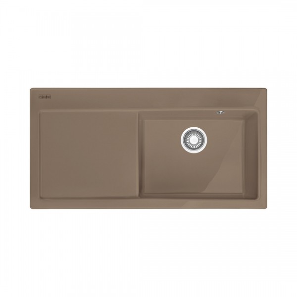 Franke Mythos MTK 611-100 zlewozmywak ceramiczny 100x51 cm komora z prawej cappuccino 124.0379.854