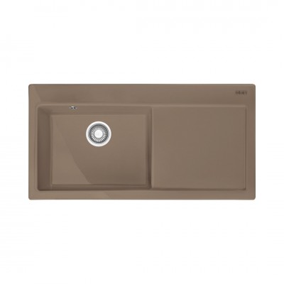 Franke Mythos MTK 611-100 zlewozmywak ceramiczny 100x51 cm komora z lewej cappuccino 124.0379.855