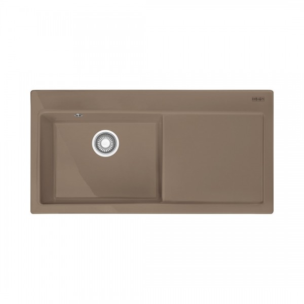 Franke Mythos MTK 611-100 zlewozmywak ceramiczny 100x51 cm komora z lewej cappuccino 124.0379.855