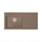 Franke Mythos MTK 611-100 zlewozmywak ceramiczny 100x51 cm komora z lewej cappuccino 124.0379.855