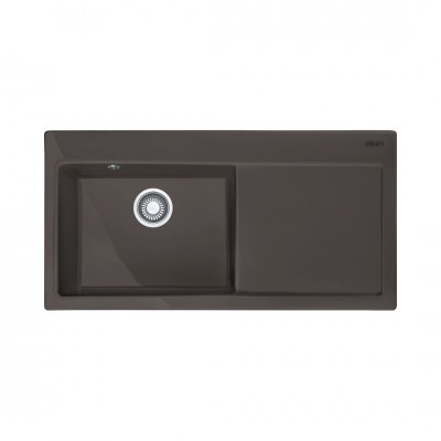 Franke Mythos MTK 611-100 zlewozmywak ceramiczny 100x51 cm komora z lewej grafitowy 124.0379.857