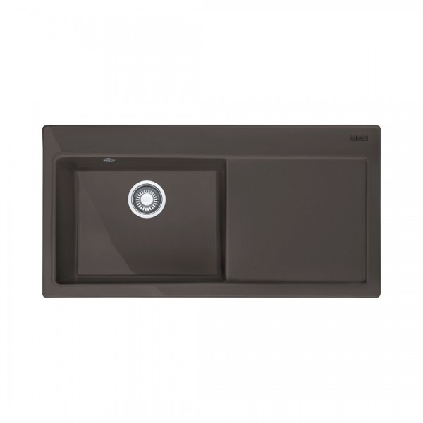 Franke Mythos MTK 611-100 zlewozmywak ceramiczny 100x51 cm komora z lewej grafitowy 124.0379.857