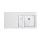 Franke Mythos MTK 651-100 zlewozmywak ceramiczny 100x51 cm komora z prawej biały polarny 124.0379.860