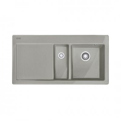 Franke Mythos MTK 651-100 zlewozmywak ceramiczny 100x51 cm komora z prawej szary mat 124.0442.532
