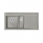 Franke Mythos MTK 651-100 zlewozmywak ceramiczny 100x51 cm komora z lewej szary mat 124.0442.533