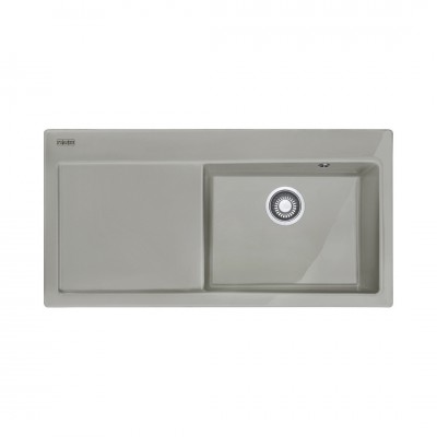 Franke Mythos MTK 611-100 zlewozmywak ceramiczny 100x51 cm komora z prawej szary mat 124.0442.536