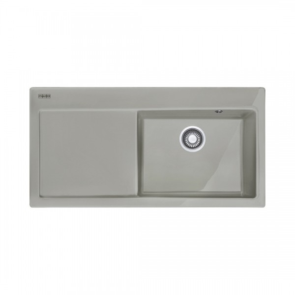 Franke Mythos MTK 611-100 zlewozmywak ceramiczny 100x51 cm komora z prawej szary mat 124.0442.536