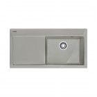 Franke Mythos MTK 611-100 zlewozmywak ceramiczny 100x51 cm komora z prawej szary mat 124.0442.536