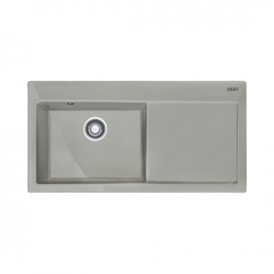 Franke Mythos MTK 611-100 zlewozmywak ceramiczny 100x51 cm komora z lewej szary mat 124.0442.537