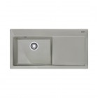 Franke Mythos MTK 611-100 zlewozmywak ceramiczny 100x51 cm komora z lewej szary mat 124.0442.537