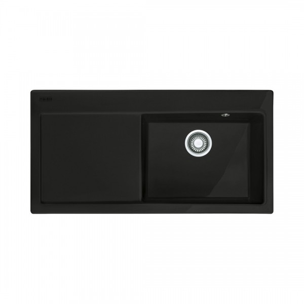 Franke Mythos MTK 611-100 zlewozmywak ceramiczny 100x51 cm komora z prawej czarny mat 124.0442.538