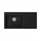 Franke Mythos MTK 611-100 zlewozmywak ceramiczny 100x51 cm komora z lewej czarny mat 124.0442.539