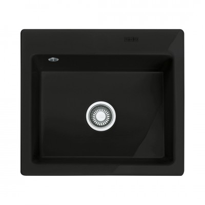 Franke Mythos MTK 610-58 zlewozmywak ceramiczny 58x51 cm czarny mat 124.0442.552