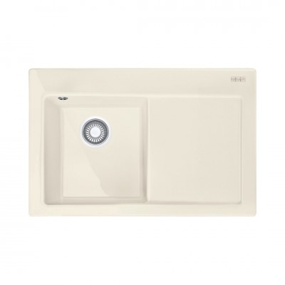Franke Mythos MTK 611-78 zlewozmywak ceramiczny 78x51 cm komora z lewej kremowy 124.0540.977