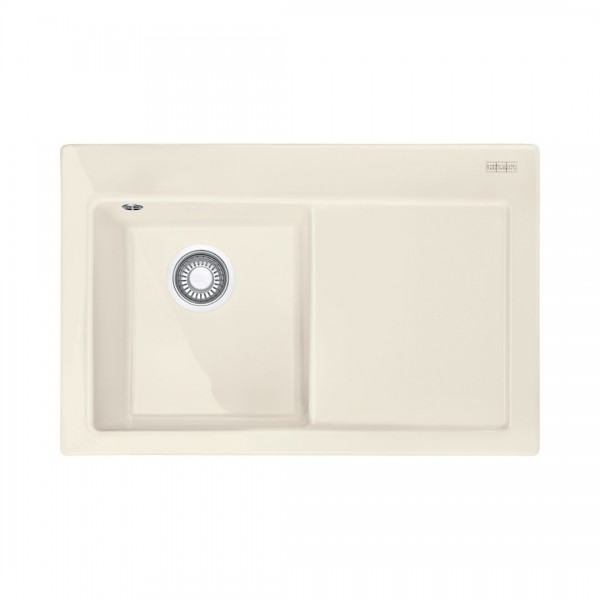 Franke Mythos MTK 611-78 zlewozmywak ceramiczny 78x51 cm komora z lewej kremowy 124.0540.977