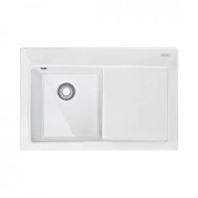 Franke Mythos MTK 611-78 zlewozmywak ceramiczny 78x51 cm komora z lewej biały polarny 124.0540.976
